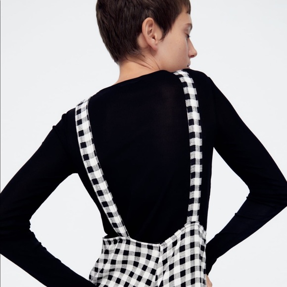 New with tags Zara Gingham Print Overall - Picture 6 of 10